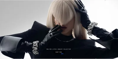 Campaign shot for the brand's Neo Lithic jewelry collection